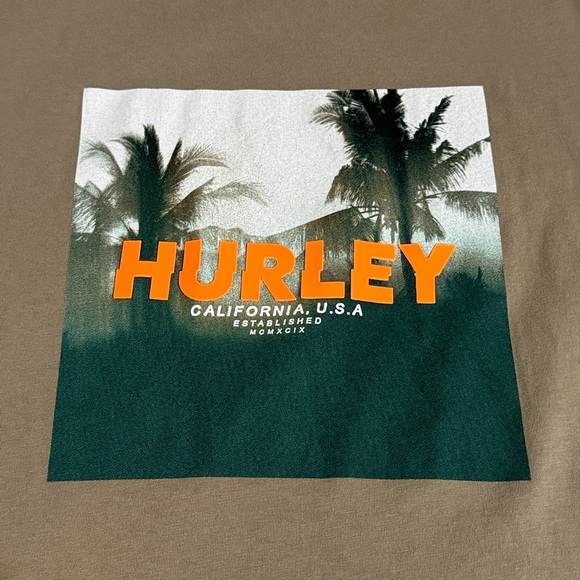 HURLEY Shirt Mens Extra Large Graphic Short Sleeve Adult - Picture 2 of 9